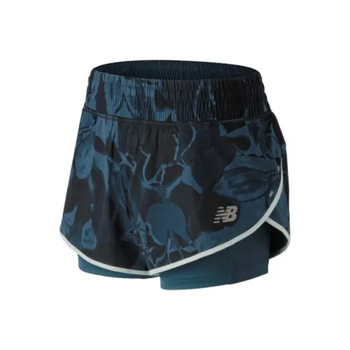 New Balance Бег Шорты Мужские Синие