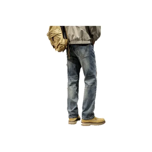 LUJIEBANG Синий Мужской Джинсы