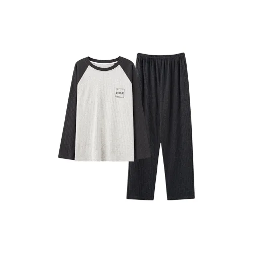 MADALLO Light Gray Men's Pajama Sets