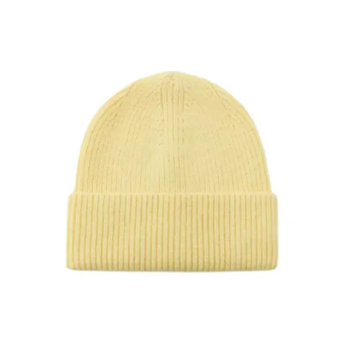 ZARA Полиэстер Beanies Женские Желтые