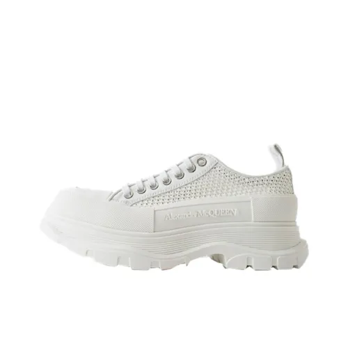 Alexander McQueen Tread Slick Low Топ Обувь на платформе Женская Белая