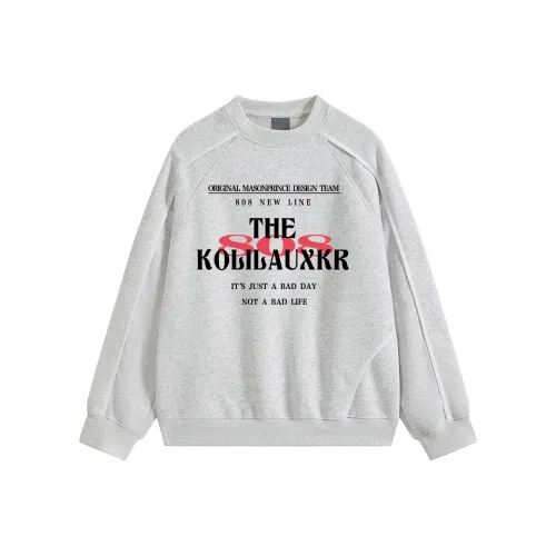 HIPHOPPUNKS Серый Бежевый Мужской Свитшот