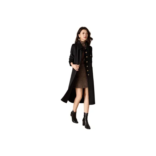 MEILANNI Черное Женское Пальто