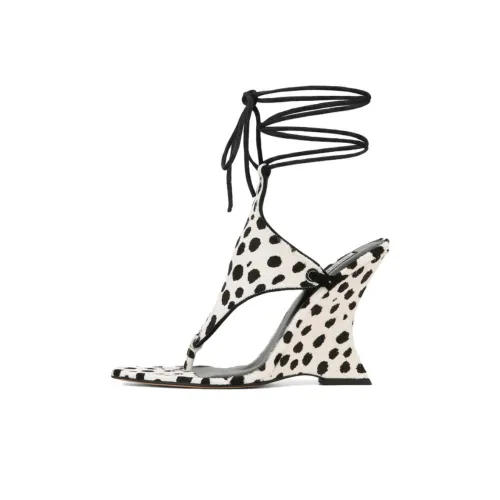 Naked Wolfe Rampage Римские Сандалии 15 см Женские Бежево-Черные