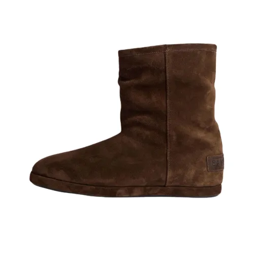 Balenciaga Alaska Мягкий Короткий Сноубутсы Мужской Темно-коричневый