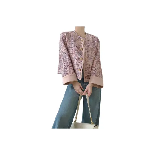 VINMUK Фиолетовое пальто женское короткое пальто