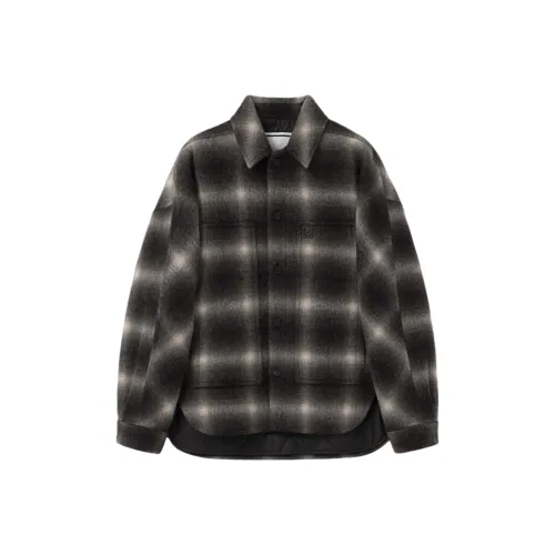 WOOYOUNGMI FW25 Ombre Check Куртка Куртки Пальто Мужской