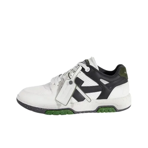 Off Белый Низкий Топ Скейтборд Кроссовки Мужские Белый Зеленый Черный