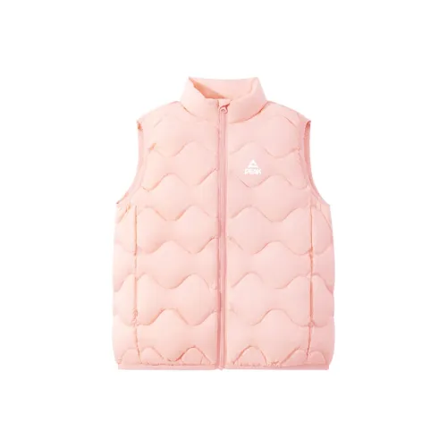 PEAK Розовый PK Pure White Логотип K Kids Down Vest