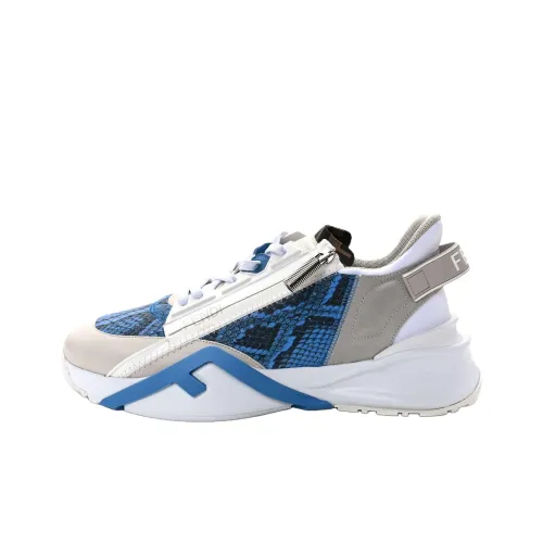 FENDI Flow Low Топ Спортивная Повседневная Обувь Мужская Светло-Синий