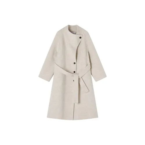 XIANGYING Цапельно-белый Женское пальто