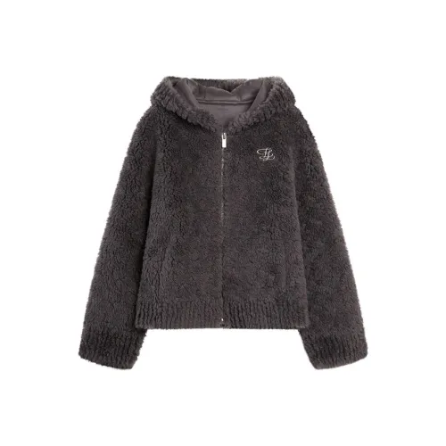 ELLE Черный Женские Бархатные Куртки