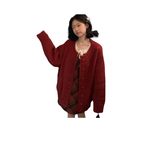 ЮЙЧЖАОЛИНЬ Красный Женское Короткое Пальто