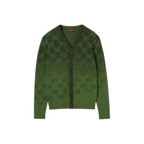 GUCCI Мужские свитеры лесного зеленого цвета