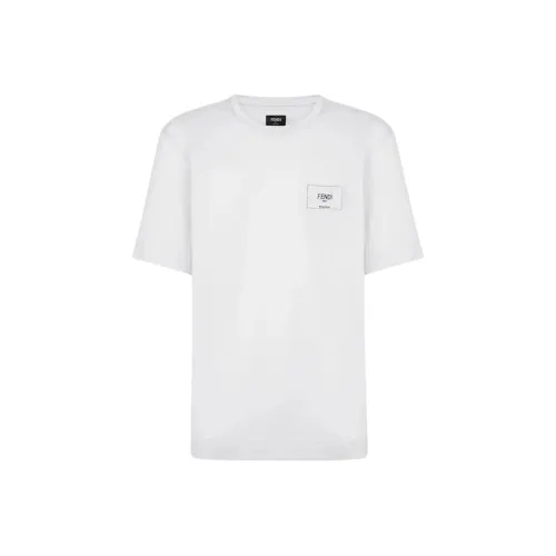 Fendi Белая Мужская T-рубашка
