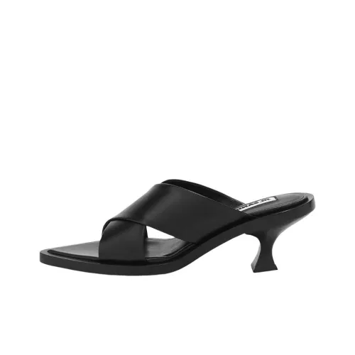 JIL SANDER Быстросохнущие шлепанцы женские черные