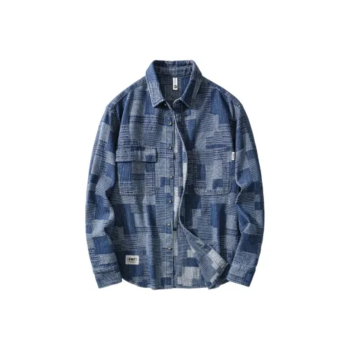 Dme Синий Унисекс Рубашки