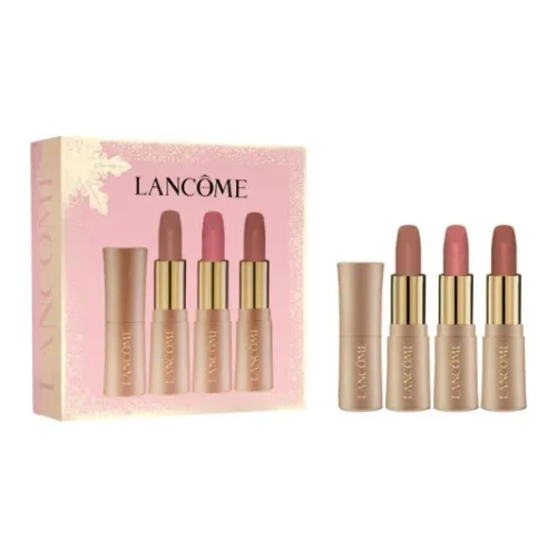 LANCOME 2025 Christmas Collection Гламурный стиль Телесный Помады Питательный Прозрачный и Натуральный 1,4г+1,4г+1,4г