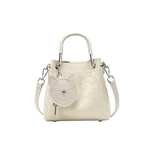 NOMK ПУ (полиуретан) Сумка Стандартная Женская Глазурь Белый