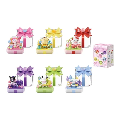 Miniso x Sanrio Family Звездное желание Конструкторы Слепые коробки Один Mystery Коробка Целая коробка 6 шт
