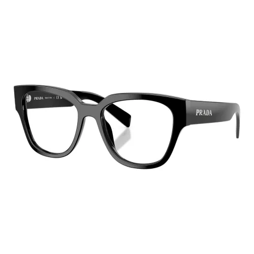 PRADA Ацетатные квадратные очки с диоптриями женские черные