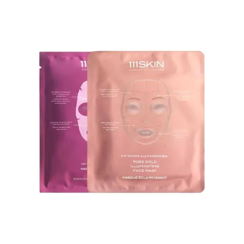 111skin Розовое золото Розовый фиолетовый Маска для лица Набор Укрепляющий Увлажняющий 2 упаковки