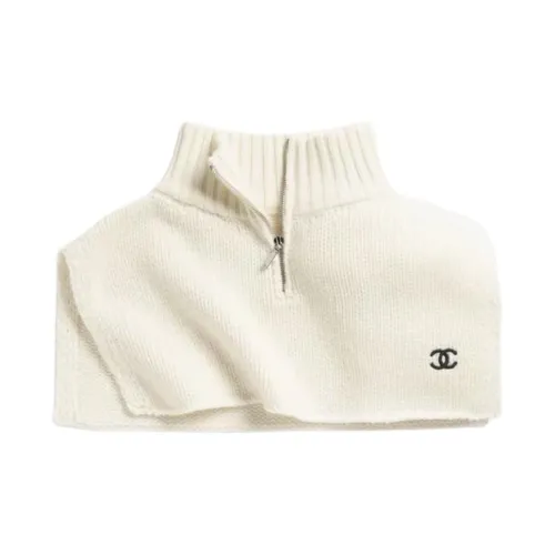 CHANEL Шерсть Палантины Женские Белые