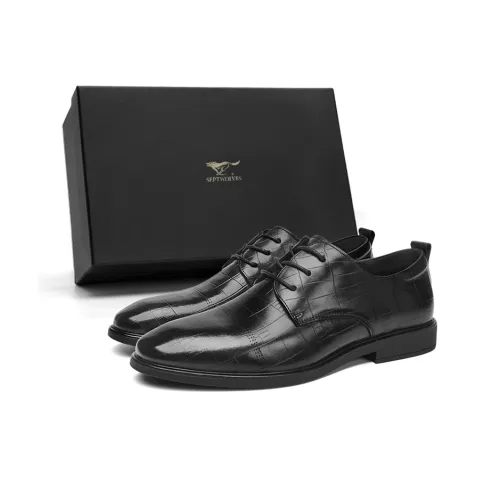 SEPTWOLVES Обувь Низкий Топ Черная Стандартная Кожа Мужская