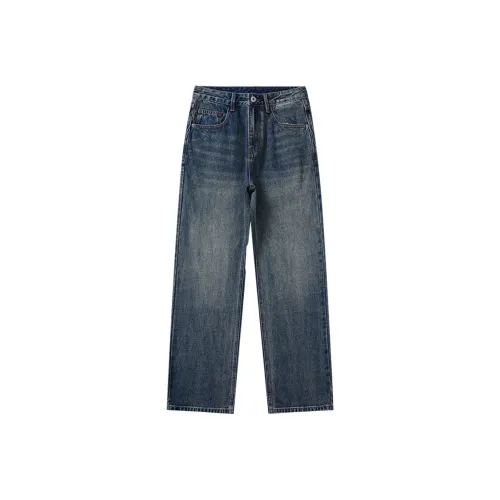 Azvk HDBL 8628 Ностальгический синий Мужские Джинсы