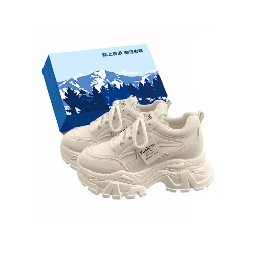 Fawn Miri Амортизация Покрытие Увеличение Высоты Устойчивость к Износу Противоскользящий Низкий Топ Толстая Подошва Женские