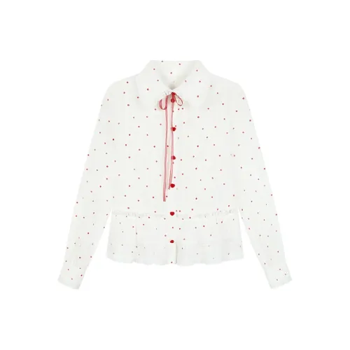 AooRaa Белые Женские Рубашки