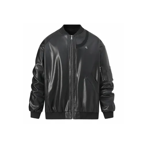 POLOMEISDO Кожа Куртка Пальто Унисекс