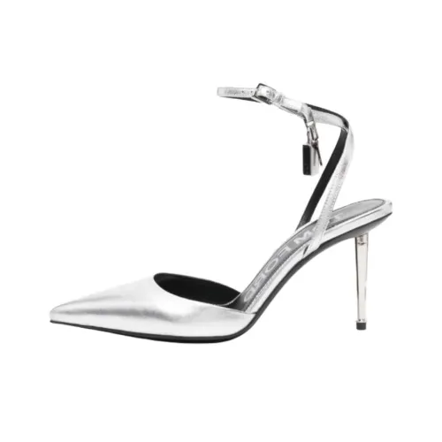 TF Узкий каблук Высокие каблуки 7,5 см Женские Серебряные