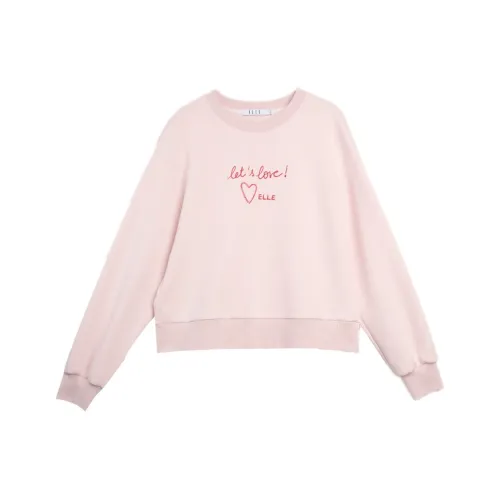 ELLE Светло-розовый Женский Свитшот