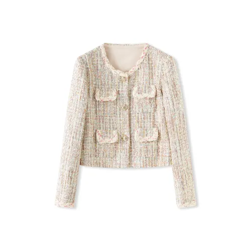 MH Розовый Женский Короткий Пальто