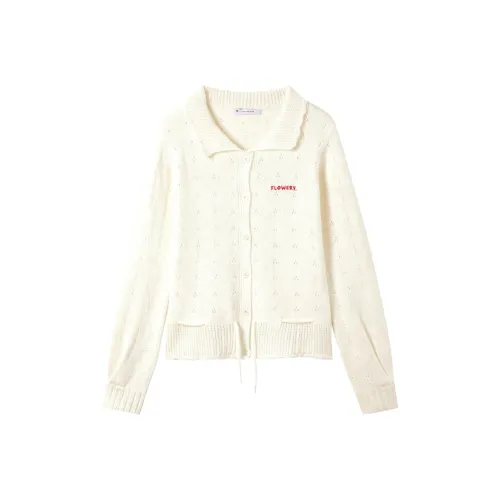 DITB Экрю Женская Трикотажная Одежда