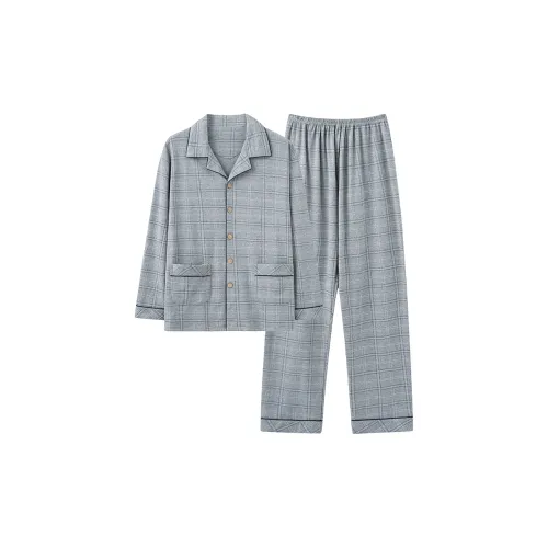 MADALLO Light Gray Men's Pajama Sets