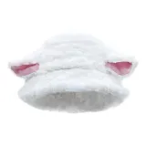 Белый с розовыми ушами