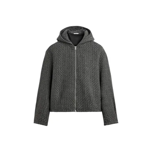 ZARA Зебра с принтом серый мужские куртки