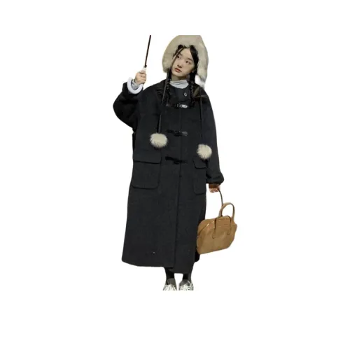 ЮЙЧЖАОЛИНЬ Серый Женский Короткий Пальто