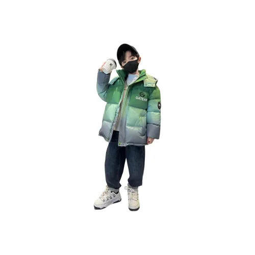 YUZHAOLIN Хлопковый пуховик Градиент Желтый Зеленый Подростки