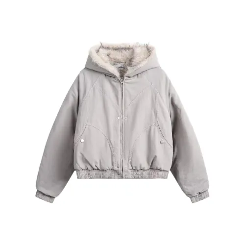 PAZZO Светло-серый Женский пуховик