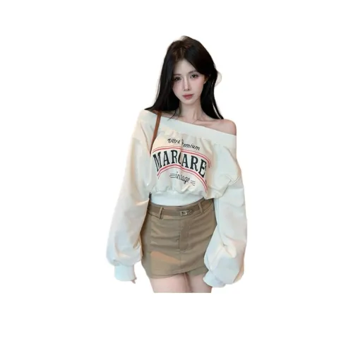 YICHEN Абрикос Женские Свитшоты