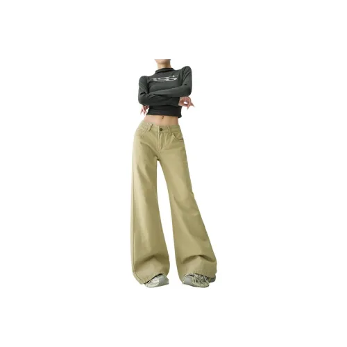 PAZZO Khaki Женские Джинсы