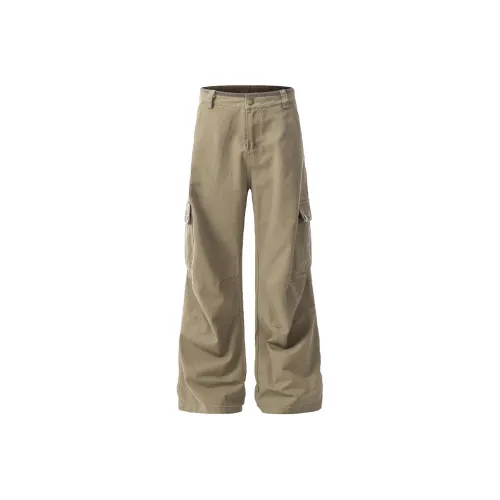 MOONCORE Хаки Унисекс Карго Брюки