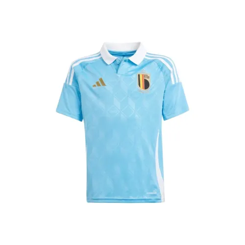Adidas Детский Топ Belgium 24 Гостевой Джерси KIDS Синий Детский