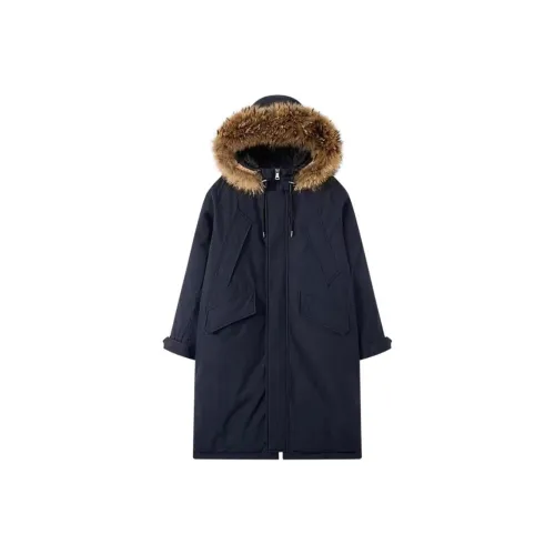 ZUKIZUKI Темно-синий синий женский пуховик