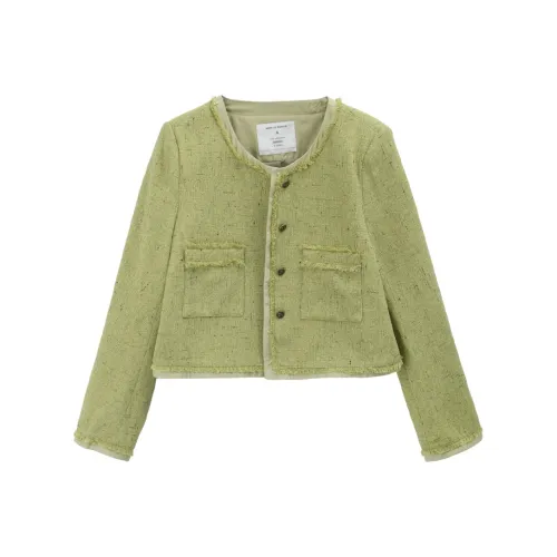 MISHOW Зеленое Женское Короткое Пальто