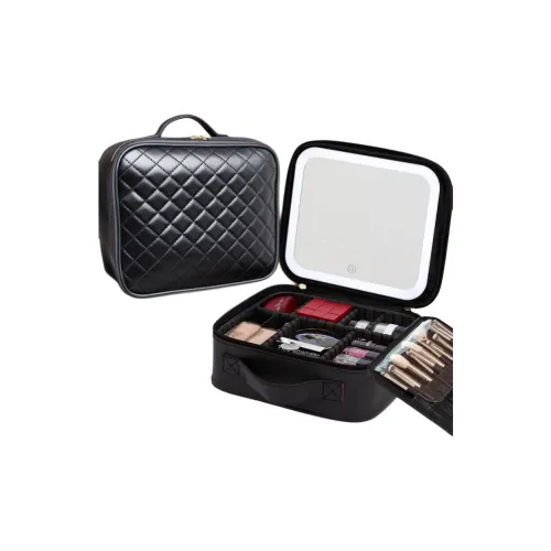 OMGD Full SCREEN Зеркальце с Светом Makeup Bag Портативный Путешествие Косметика Органайзер Портативное Хранение Пылезащитное