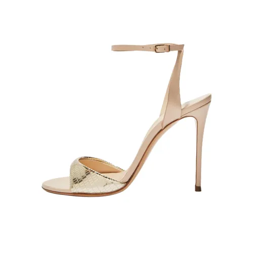 Casadei Julia C Viper one Ремень Сандалии Женские Золотой Розовый